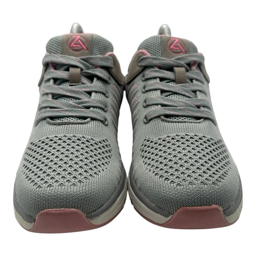 Zeba Hands Free Shoes Women's Size 9‎ N NARROW Gray Pink Comfort Walking Sneaker